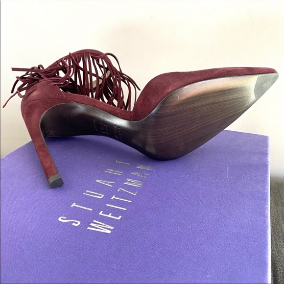 Brand New STUART WEITZMAN FRINGELICA HIGH HEEL PUMP - Picture 4 of 7